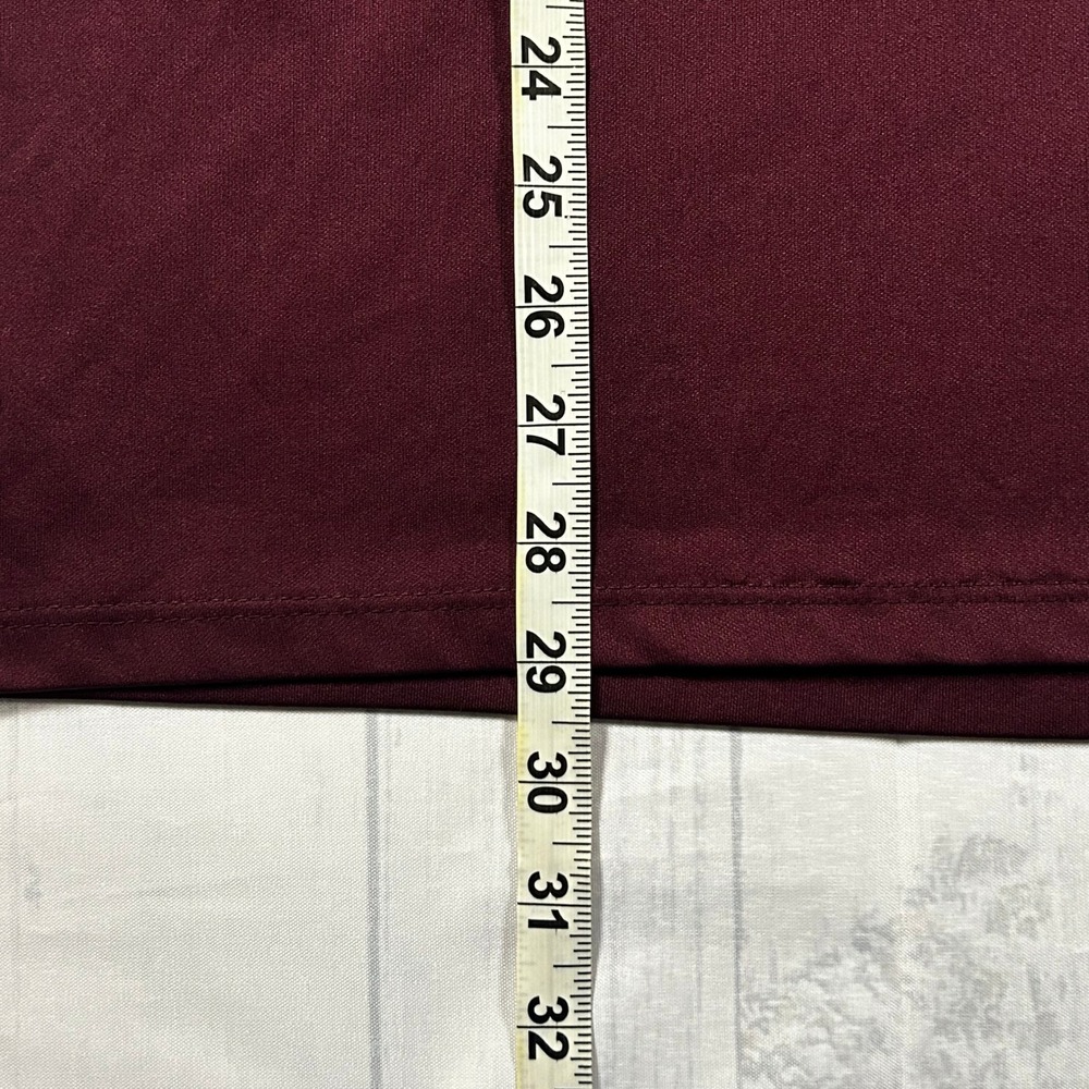 Augusta Sportswear Mens Large Maroon Space Dye Moisture Management Polo Shirt - Picture 4 of 6